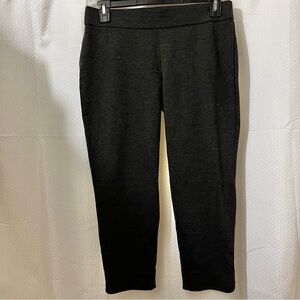 Eileen Fisher Pull On Ankle Ponte Pants Office Business Casual Gray Medium